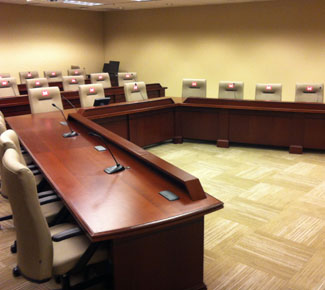 Wide V-Shape Conference Table