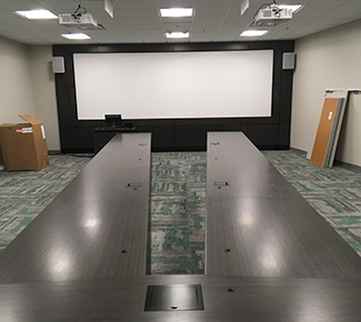Conference Room with Fabric screen surround wall 